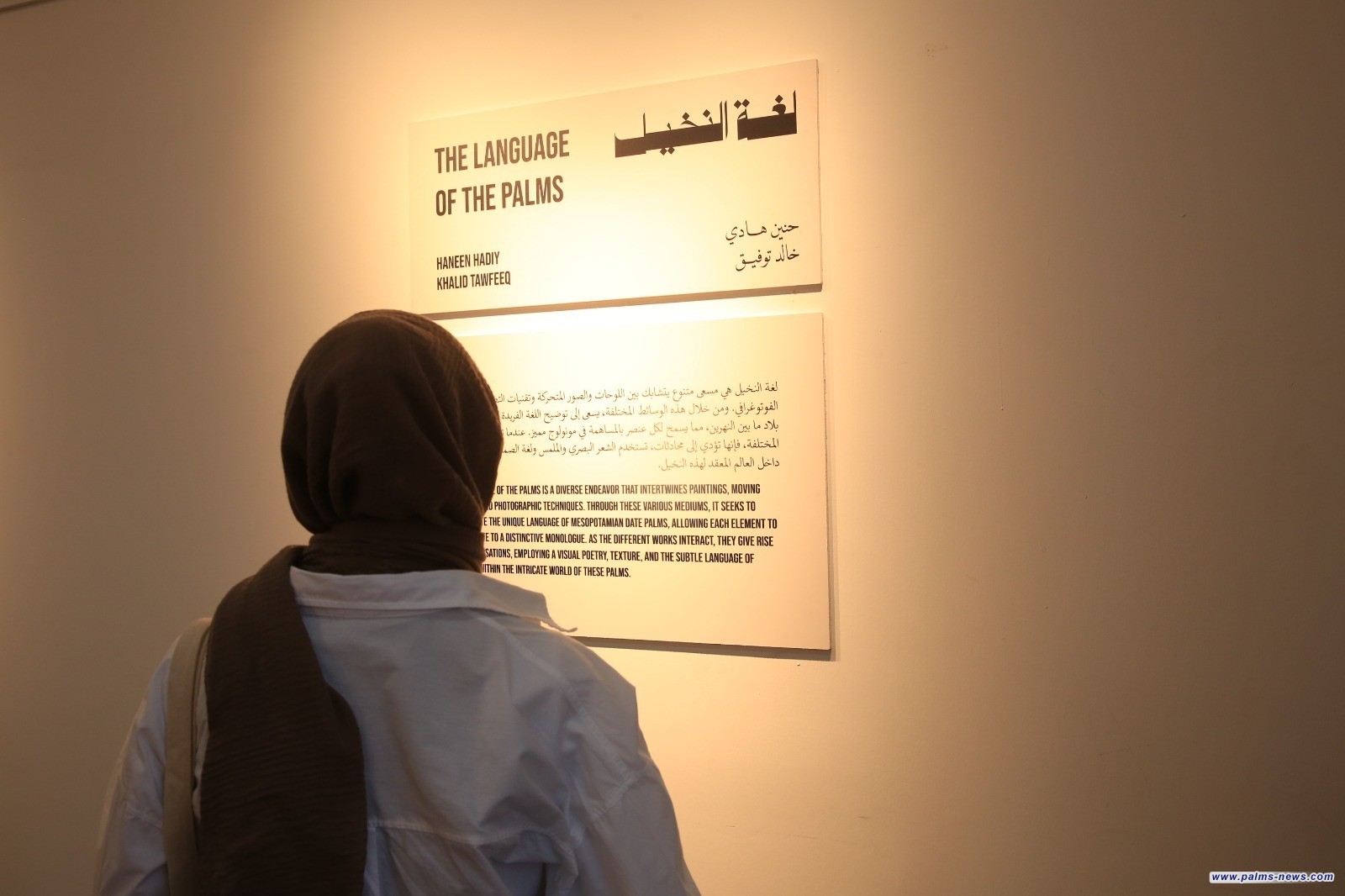 "لغة النخيل" عنواناً لمعرض الفنانين حنين هادي وخالد توفيق في أروقة نخيل عراقي